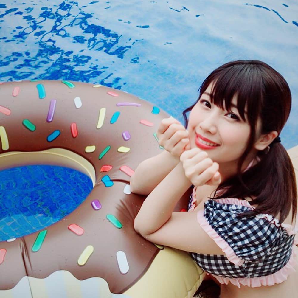 霧島さくら  水着 霧島さくらさんのインスタグラム写真 - (霧島さくらInstagram)「プール🏊💭 @@@@ #プール #今日は