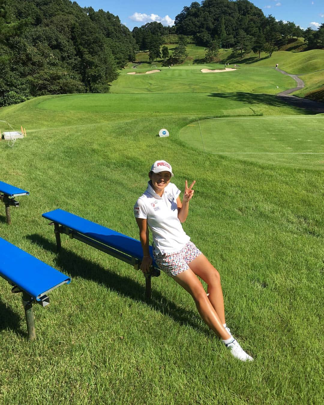 辻梨恵さんのインスタグラム写真 - (辻梨恵Instagram)「⛳️✌️☀️ #日本女子プロゴルフ選手権」9月4日 16時14分 - s2.golf