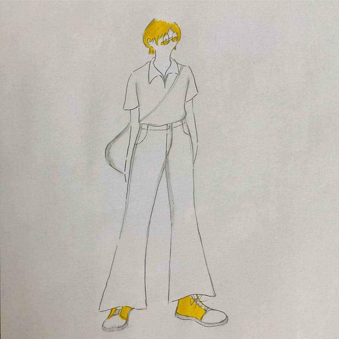 yurika_eyeさんのインスタグラム写真 - (yurika_eyeInstagram)「💛✨📒 : #illustration #character #original #yurika2wins #drawing #art #hair #painting #fashion #yellow #イラスト #オリジナル #キャラクター #絵 #描く  #ラフ画 #鉛筆 #ペイント」9月4日 15時10分 - yurika_eye