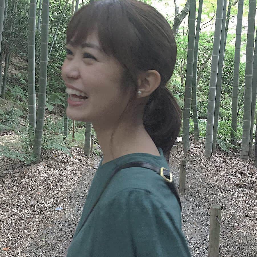 前田亜美さんのインスタグラム写真 - (前田亜美Instagram)「. . . ︎☺︎。明日も笑ってすごそう。. . . 毎日の目標。. 嫌なことがあっても辛くても笑えばなんとかなる。. . #竹にピントあってるね」9月6日 0時23分 - ami___maeda0601