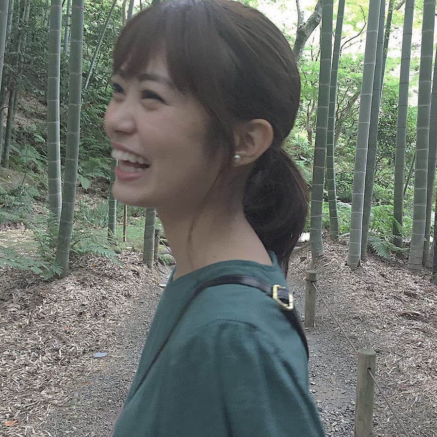 前田亜美のインスタグラム：「. . . ︎☺︎。明日も笑ってすごそう。. . . 毎日の目標。. 嫌なことがあっても辛くても笑えばなんとかなる。. . #竹にピントあってるね」