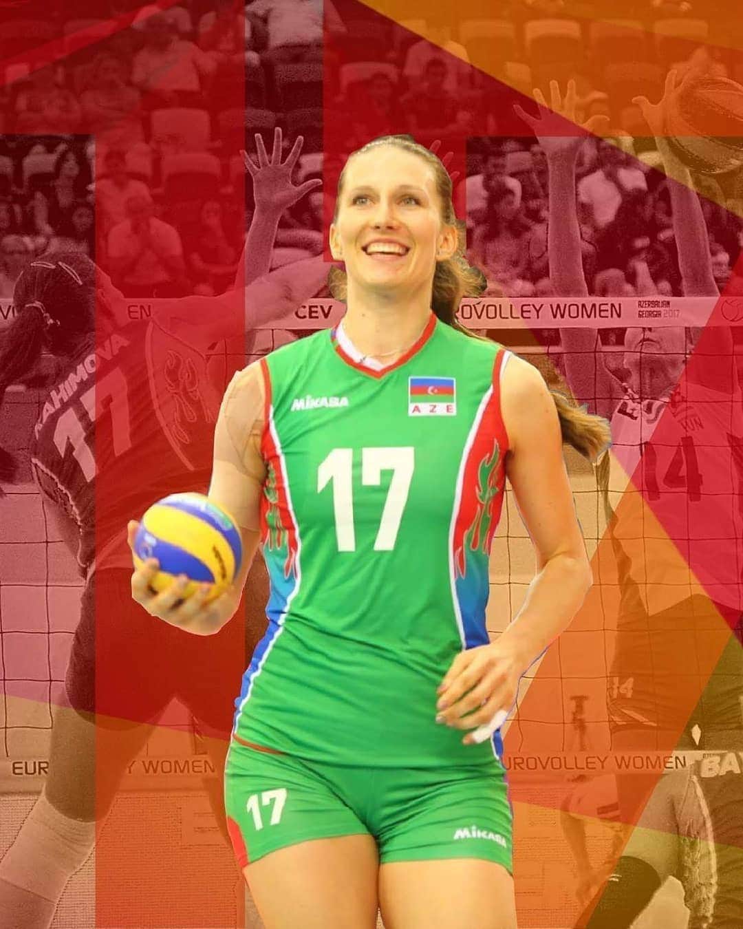 ポリーナ・ラヒモワさんのインスタグラム写真 - (ポリーナ・ラヒモワInstagram)「Every day more closer to World Cup 2018!🏐Exiting to be a part of this big event!🤩#worldcup2018 #volleyball #azerbaijan #looking #forward #just #ahead #polinarahimova #17」9月7日 7時56分 - polina_rahimova