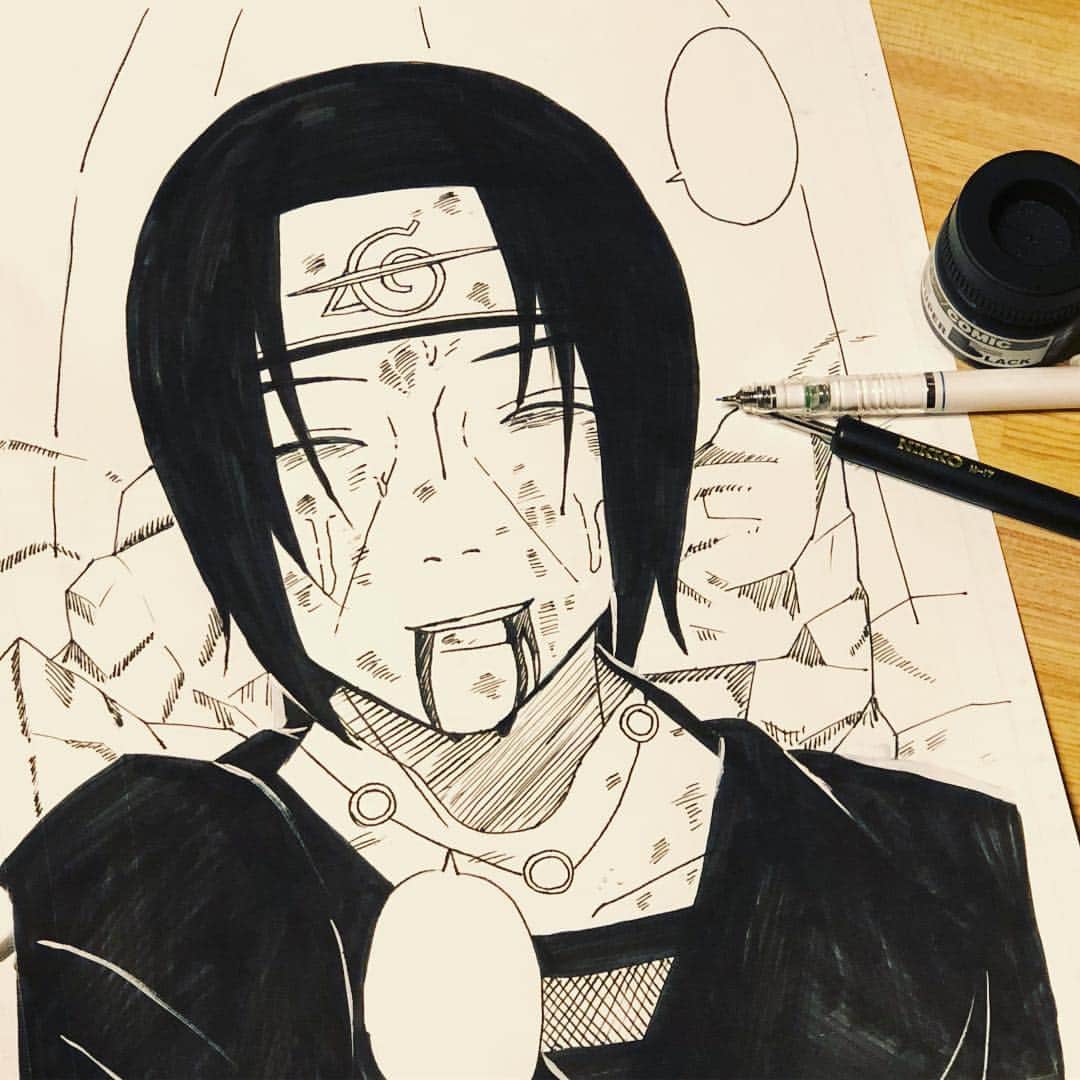 みのりんのインスタグラム：「Redrawing a page from Naruto. Do you know which scene it’s from?? :) ナルトのあの名シーン描いてみたよ！！どのシーンか分かりますか？(●´ω｀●) #art #manga #anime #naruto #boruto #narutouzumaki #drawing #drawings #instaart #instadraw #howtodraw #絵 #イラスト #ナルト # ボルト #漫画 #アニメ #描いてみた」