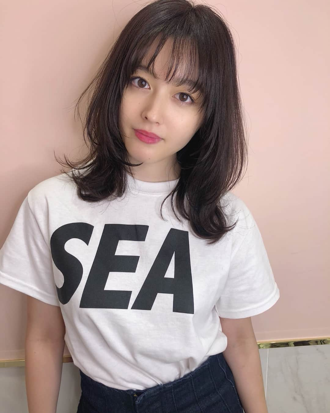 久住小春さんのインスタグラム写真 - (久住小春Instagram)「暗めな🌰色にしました〜 👕 @windandsea_wear  ありがとうございます✨@takashikumagai_official  #栗色🌰」9月9日 19時00分 - koharu_kusumi.official