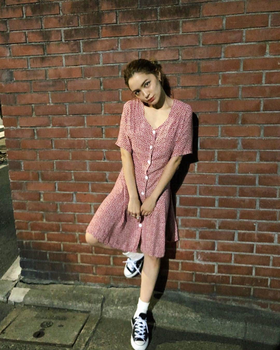 ステファニーさんのインスタグラム写真 - (ステファニーInstagram)「🌷🌷🌷 少女的ワンピ♡ #love #fashion #style #outfit #onepiece #vintage #amerivintage #全然 #アラサー #少女とは #程遠い」9月9日 19時00分 - steph_0928_