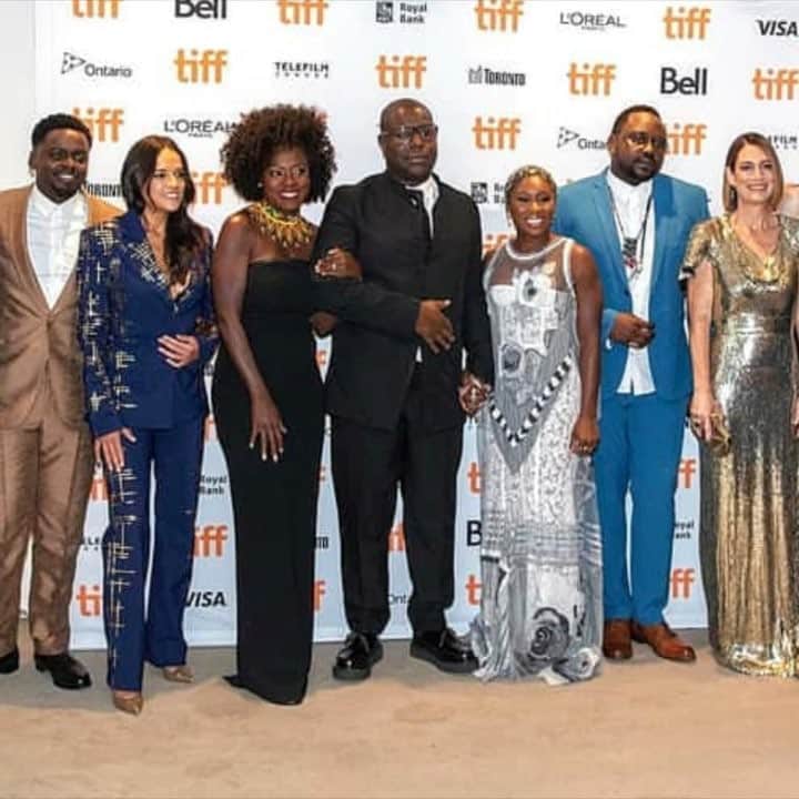 ミシェル・ロドリゲスのインスタグラム：「It was a wonderful rare pleasure to finally see widows with a live, film loving, international audience. I’m beyond words for even having witnessed such an artist like mc queen at work... & Viola what a massive force of a human, I loved everyone in this film, such talent, presence, & open mind in each cast member involved. Hope y’all find the film as interesting & eye opening as my experience being a part of it all. @violadavis @cynthiaerivo #LiamNeeson #ColinFarrell @danielkaluuya @widowsmovie @imdb styling @jeffkkim @guylarocheparis #WidowsMovie #Tiff2018」
