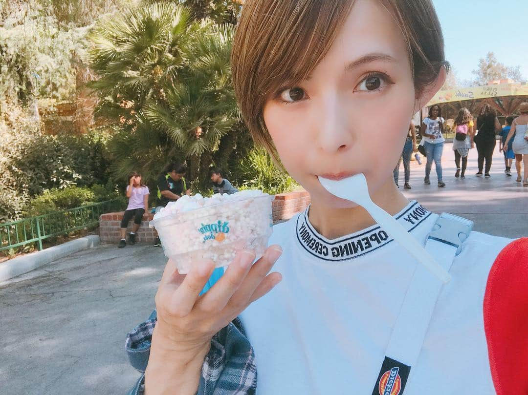 HARUNAさんのインスタグラム写真 - (HARUNAInstagram)「dippin' dots 売ってるとついつい食べちゃう🍨 (小さい頃はつぶつぶアイスって言ってた) #scandal_spthx #dippindots #sixflagsmagicmountain」9月11日 9時31分 - haru_na810