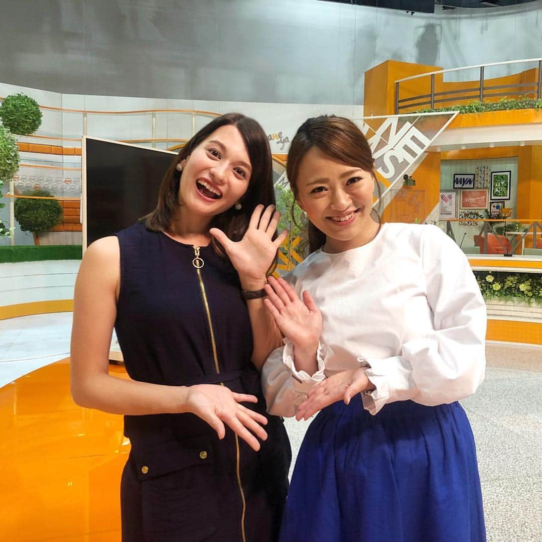 静岡第一テレビさんのインスタグラム写真 - (静岡第一テレビInstagram)「きょうの「まるごと」は、きのうミヤネ屋に出演した永見アナの緊張の1日に密着！！👀👀 裏側を見せちゃいます✨  #daiichitv #まるごと #きょう4:50 #永見アナに密着🏃‍♂️ #写真は #火曜日担当の #山梨放送 #ハードキャッスルエリザベス アナ #2ショット📸」9月13日 16時48分 - daiichi_tv