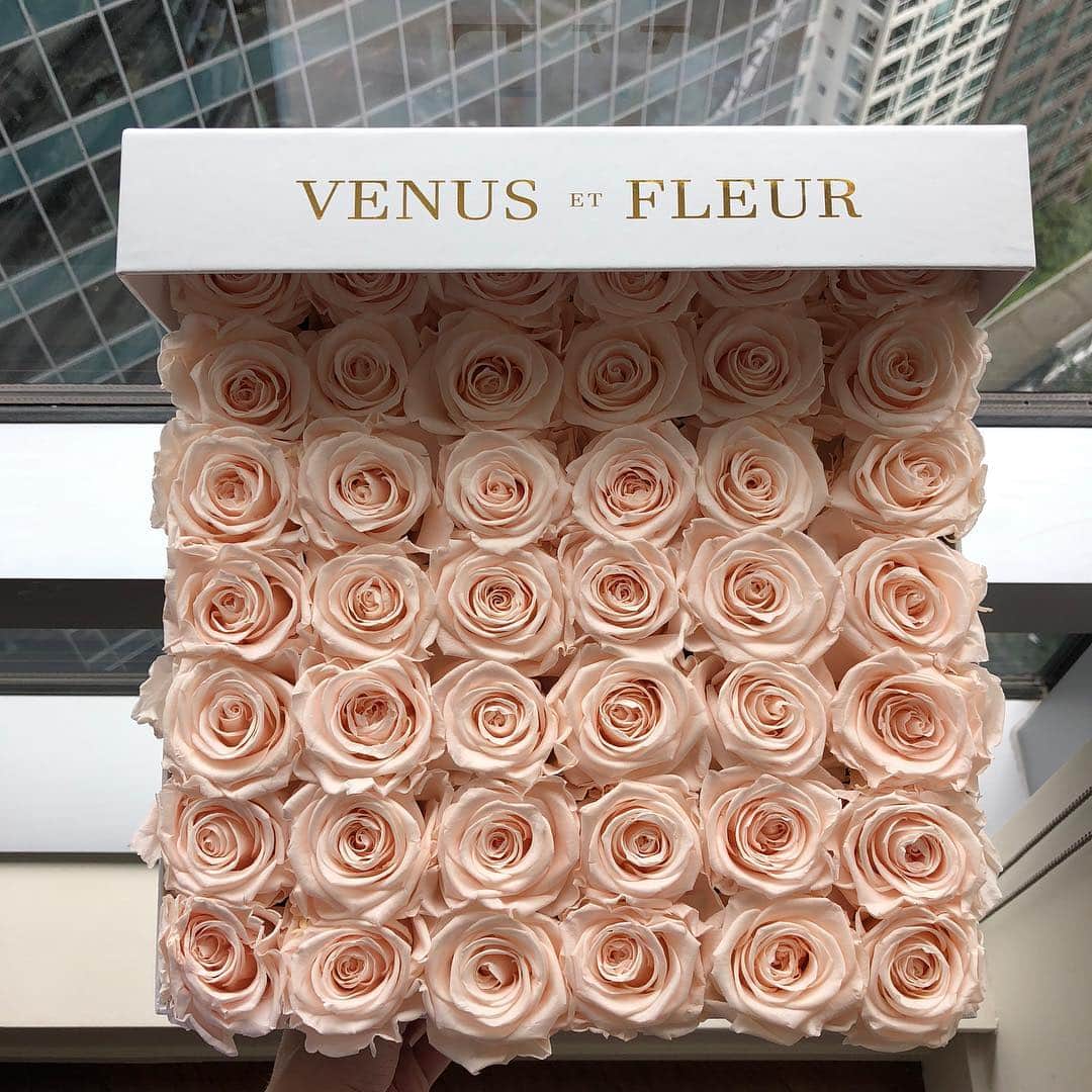 リリ・ラインハルトのインスタグラム：「Thank you all for the birthday wishes ❤️ and thank you @venusetfleur for the beautiful roses 🌹」
