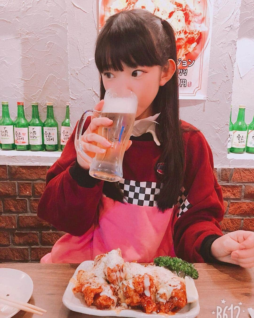 長澤茉里奈さんのインスタグラム写真 - (長澤茉里奈Instagram)「いつの日かの #치맥 #美味しい #チキンラブ #marichuu #nagasawamarina #今日のまりちゅう」9月14日 7時23分 - marinanagasawa1008