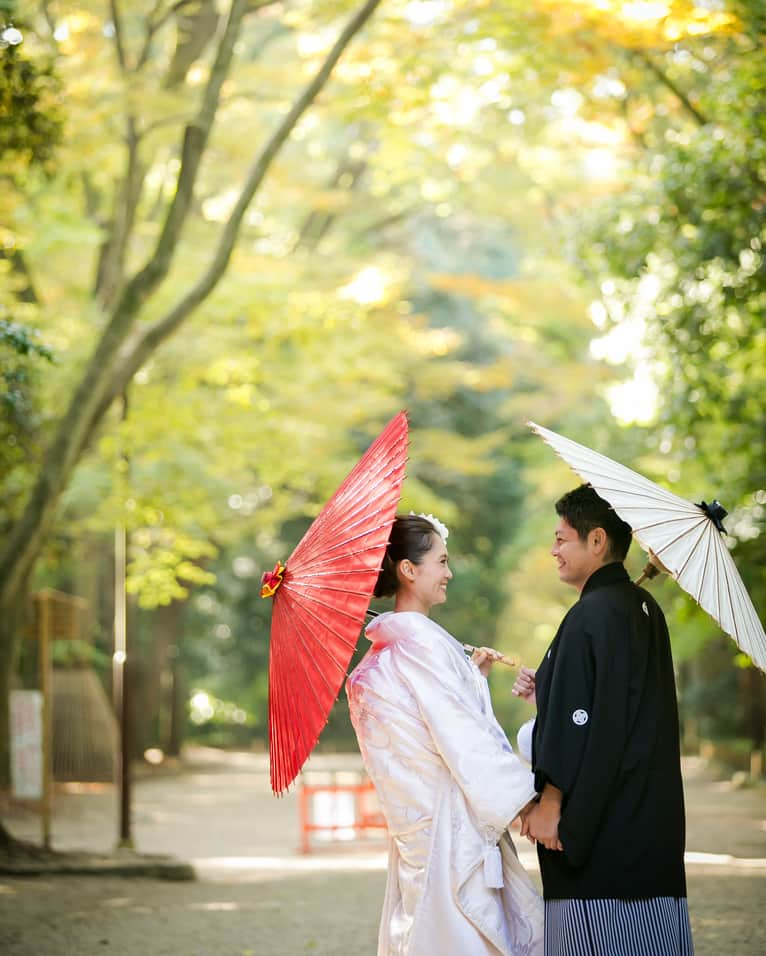 京都神社婚のインスタグラム：「秋の神社婚見学・相談会随時承ります☆☆ #Kyoto#京都#Japan#和装#着物#白無垢#綿帽子#京都神社婚#和婚#神前式#神社挙式#結婚式#結婚#wedding#ウェディング#ブライダル#brida」