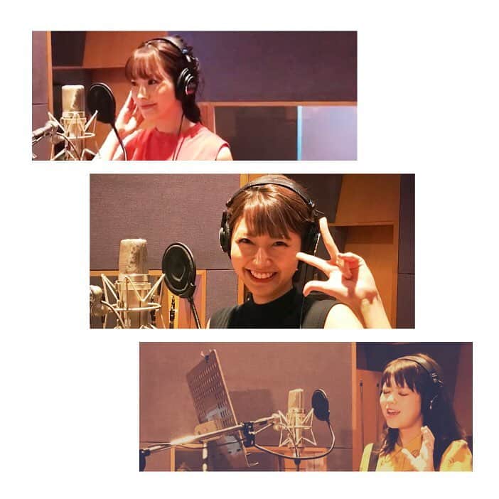 フジテレビアナウンサーのインスタグラム：「中の人がせっせと作ったのにお蔵入りしかけた お台場ワンガン娘のレコーディング風景を今更こっそりシェアしますね🤫  アナウンサーたちが、生放送とは一味違った緊張感の中練習を続けた夏の日々。 ゴールであるa-nationの舞台に立つまでの裏側を、なんと 9/18(火)25:35〜26:35 関東ローカルにて放送します😇 題して、『フジアナの挑戦Road to a-nation〜真夏の大緊張SP〜』 ぜひ、ご覧ください！！ #フジテレビアナウンサー #三上真奈 #三田友梨佳 #杉原千尋」