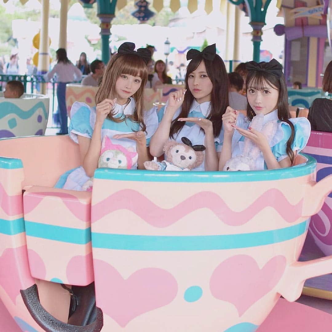 さきぼんさんのインスタグラム写真 さきぼんinstagram ティーパーティー ディズニー Disney Dハロ Dハロ 仮装 Disneyland ディズニーランド アリス アリスインワンダーランド Alice アリス仮装 アリスコスプレ ミスいちご アリスのティー