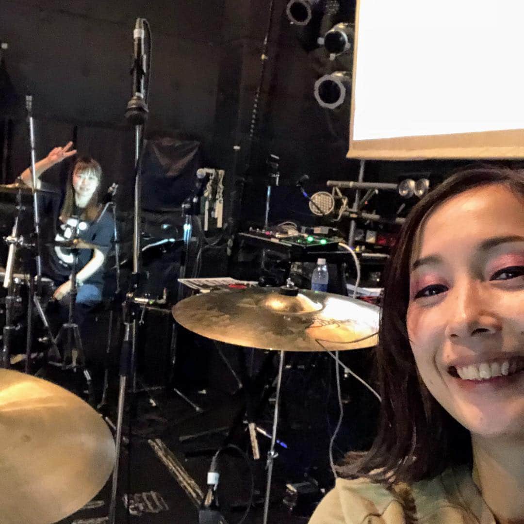 岡本奈穂子のインスタグラム：「GOATBED@心斎橋 FANJtwice 愛子さまとツインドラム🥁 よろしくお願いします！」