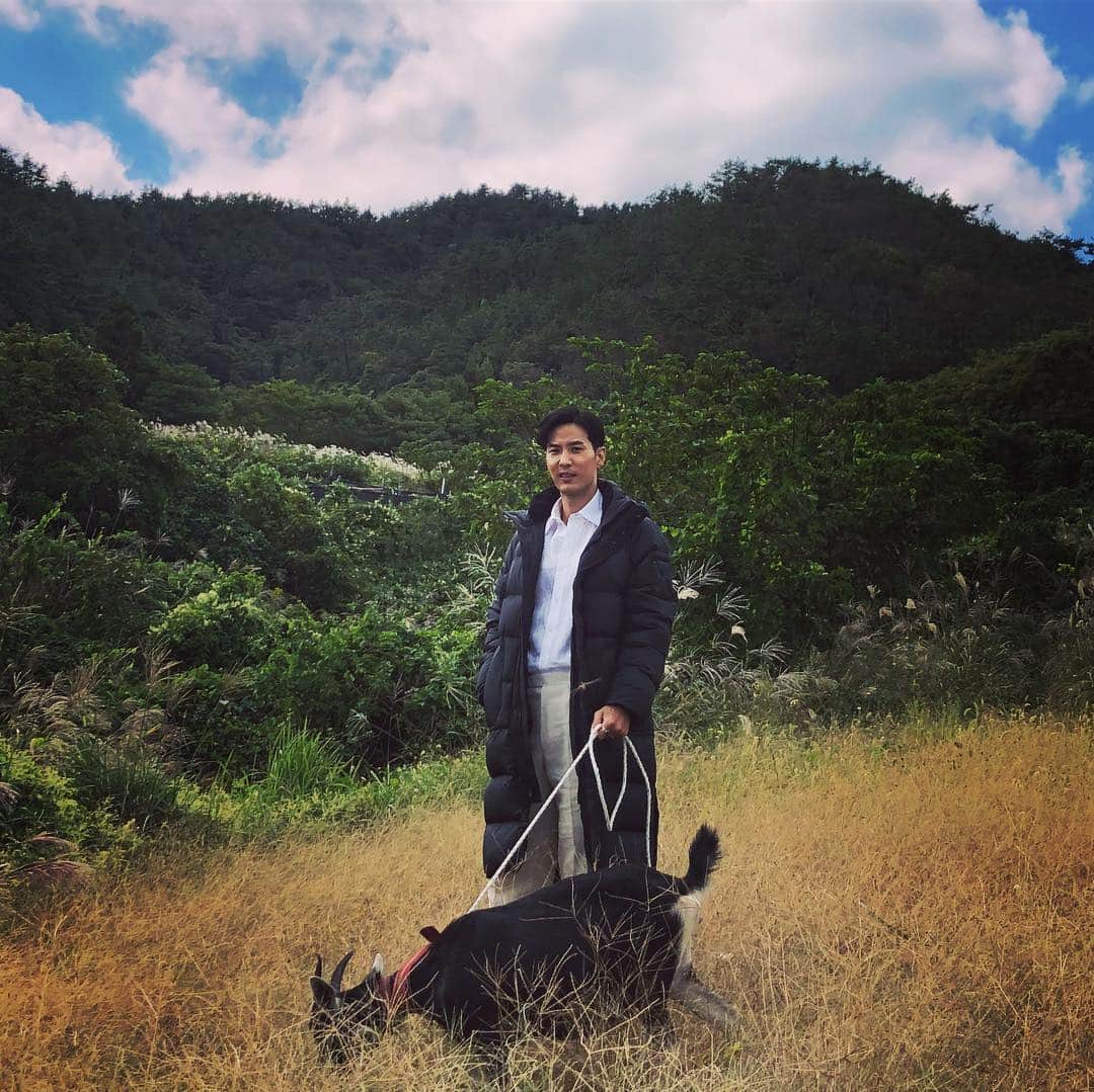 キム・ジソクのインスタグラム：「. 나에게 제발 관심 좀 가져줘염...소🐐#톱스타유백이」