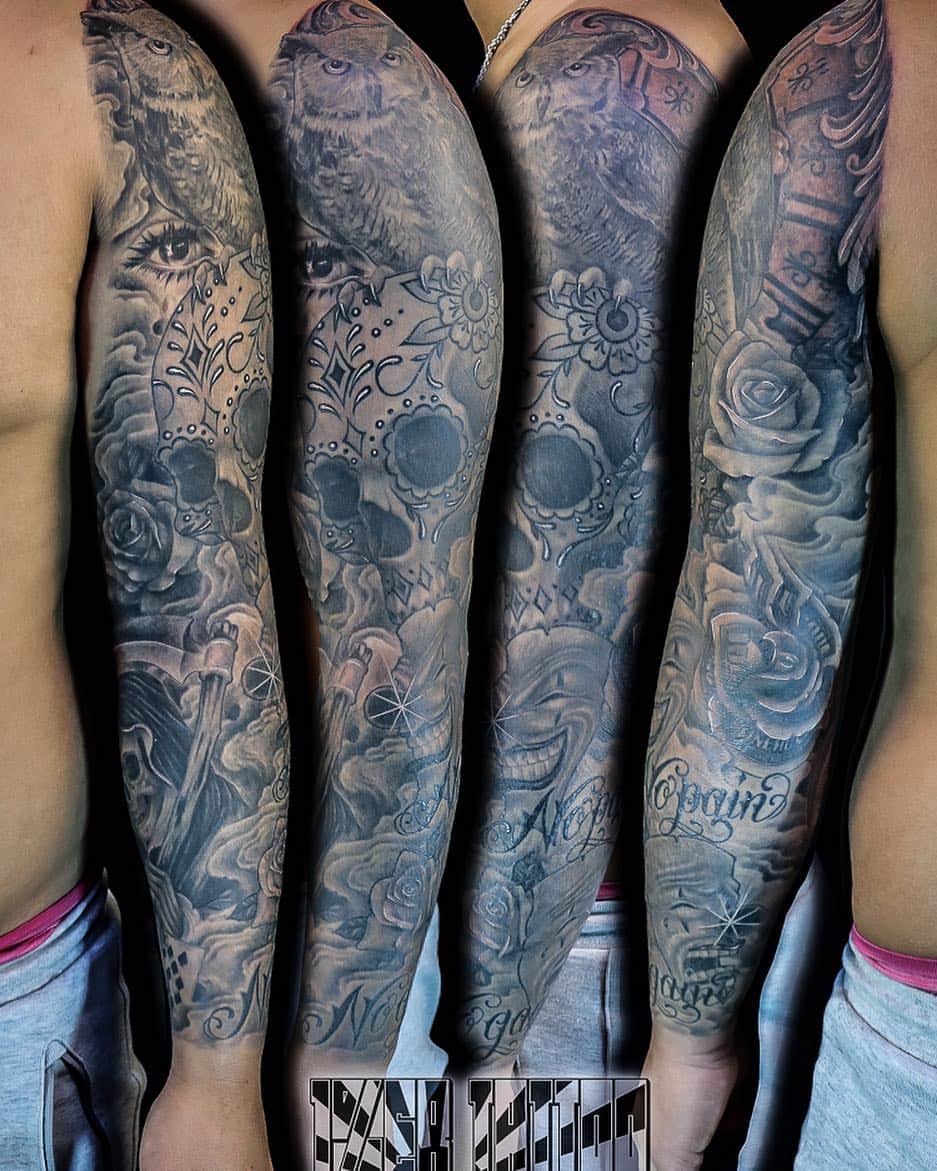 彫たつ刺青師のインスタグラム：「#埼玉#タトゥー#tattoo#ブラックアンドグレー#彫たつ」