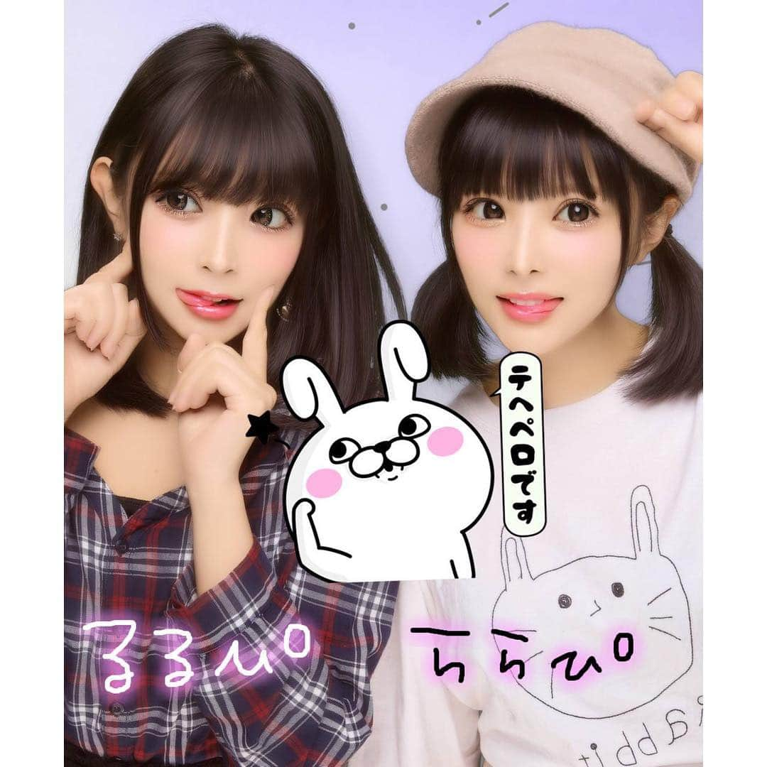 ららぴ（ららぴ ＆ るるぴ）さんのインスタグラム写真 - (ららぴ（ららぴ ＆ るるぴ）Instagram)「プリクラ(´・ω・｀) . #これかわ が一番盛れる #双子 #1度は食べてみたい双子」10月13日 7時20分 - la.la.pi