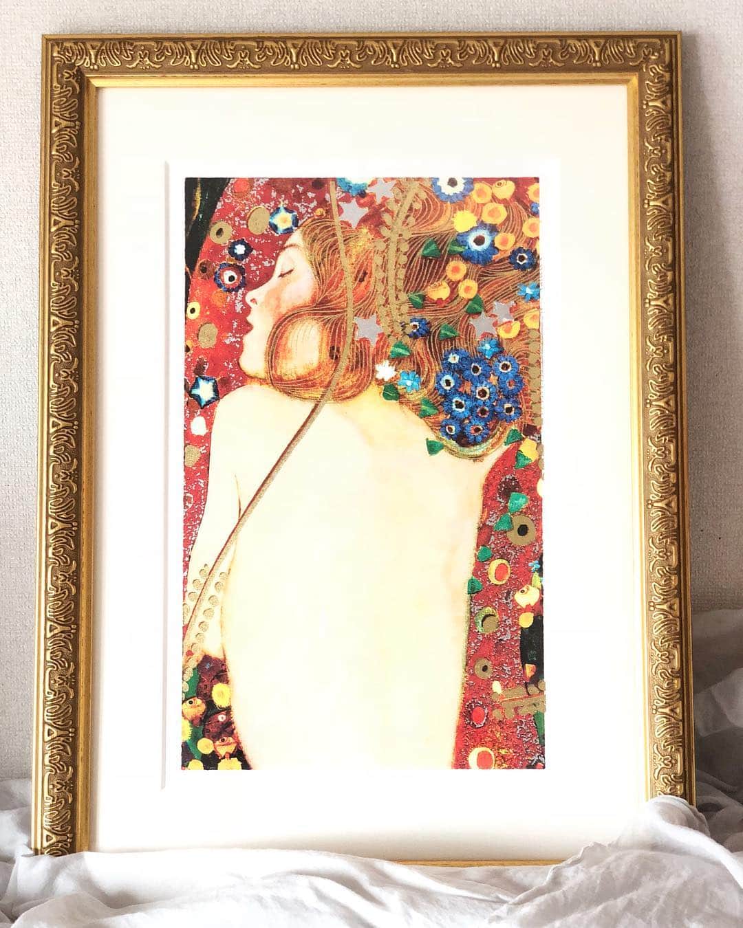 工藤沙織さんのインスタグラム写真 - (工藤沙織Instagram)「お気に入り❤️ . クリムトの「水蛇II」の一部😌✨ . 毎朝この絵を見ると、なんだかホッとするんです。 . #GustavKlimt #クリムト #絵画 #art #myfavorite #リラックス #relax #japonism」10月13日 13時40分 - sally.kudo