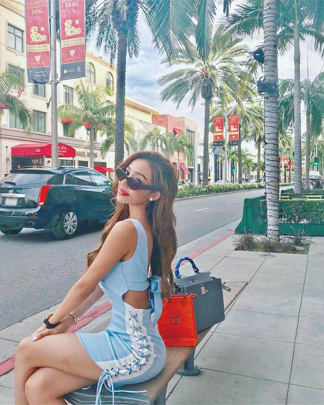 ヴァネッサみどりさんのインスタグラム写真 - (ヴァネッサみどりInstagram)「I love Asia but I miss palm trees and the sunshine ☀️ #RevovleMe」10月13日 15時54分 - midoritakechi