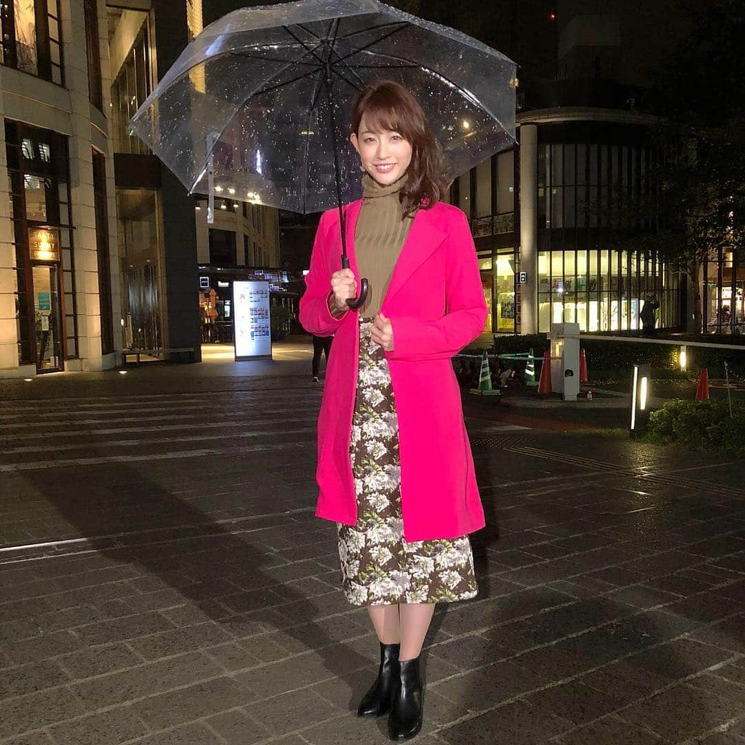 新井恵理那のNキャスさんのインスタグラム写真 - (新井恵理那のNキャスInstagram)「こちらの衣装は、ピンクのジャケットが目を引きますよね！控えめなトーンのニット&スカートと合わせ、バランスのとれたコーディネートでした☆ 先週の衣装、 トップス、ボトムス /  J.FERRY @jferry.jp コート /  MAISON TOKYO @maison_tokyo  #新情報7daysニュースキャスター  #新井恵理那」10月15日 10時47分 - tbs_7nc