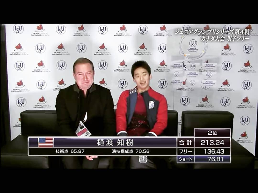 のインスタグラム：「The JGP Richmond and Ostrava was on the Japanese TV! BS朝日にてJGPリッチモンドとオストラバ(オストラヴァ?)が放送されました。次はルブリアナとアルメニアが11月頃に放送されるらしいです。( ･ㅂ･)و ̑̑」