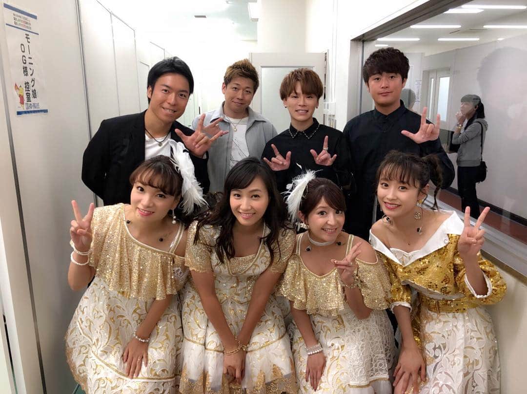 西田隆人のインスタグラム：「モー娘。OGの皆さん😊 閉会式パフォーマンス、素敵すぎました！ I WISHを聴きながら広島へ戻ります！ #福井しあわせ元気大会」