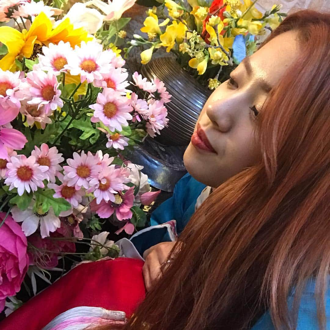 武部柚那さんのインスタグラム写真 - (武部柚那Instagram)「cute Flower🌸💓🇰🇷 今日も可愛いお花に出逢いました☺️」10月15日 23時24分 - yuzuna__takebe__official