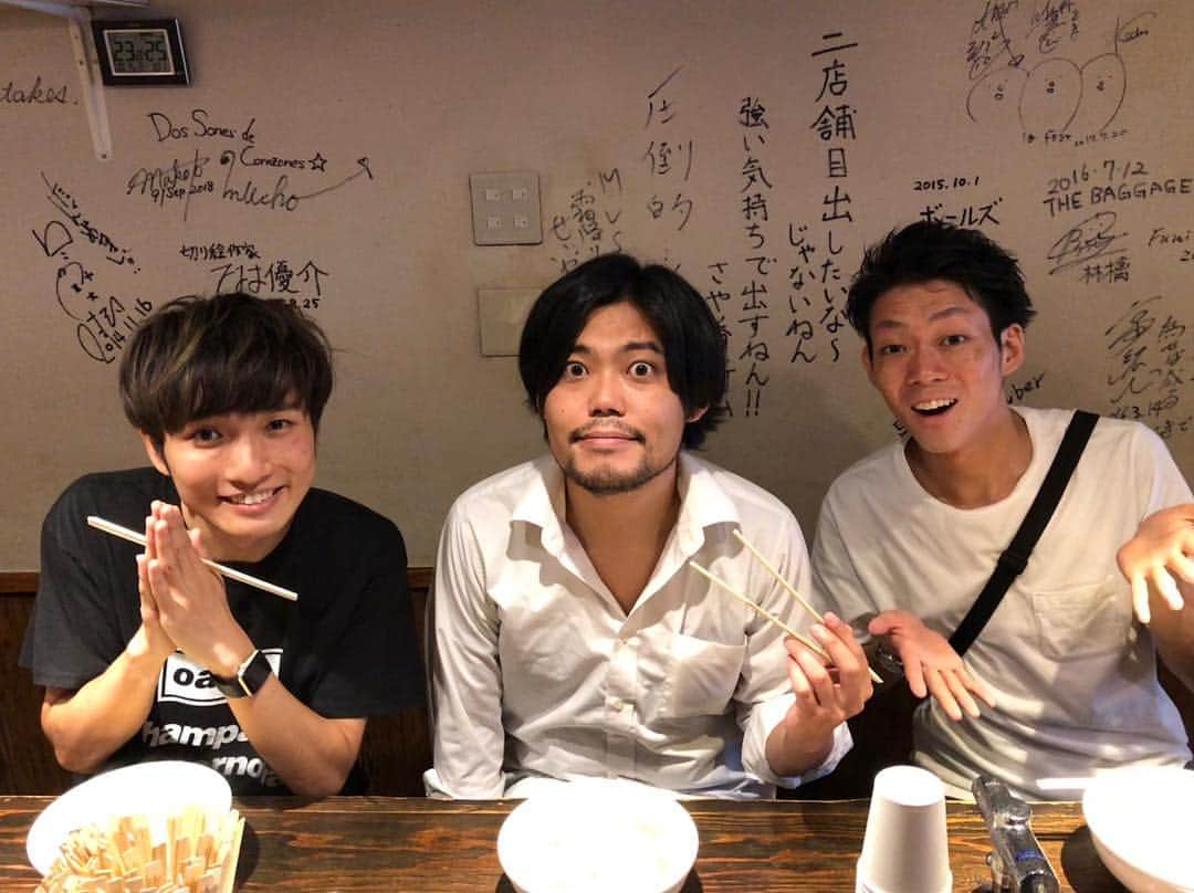 洲崎貴郁さんのインスタグラム写真 - (洲崎貴郁Instagram)「#がんこ #🍜 #プリマ旦那野村 さん #ネイビーズアフロ皆川 さん #劇団コケコッコー #恋の文 #ABCホール #皆川さんは出ないよ」10月16日 0時48分 - runnysuzaki0504