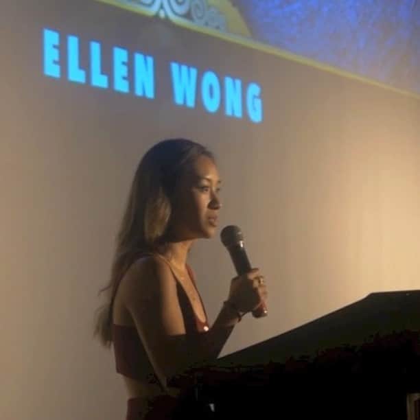 エレン・ウォンのインスタグラム：「My opening speech this year at the 6th annual @cambodiatownfilmfestival ✨ I am learning about the importance of validating my own story, and I hope this speech helps you do the same. Full speech link in bio! 💙」