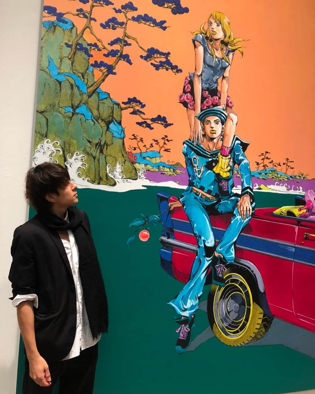 城田純さんのインスタグラム写真 - (城田純Instagram)「荒木飛呂彦原画展 JOJO -冒険の波紋-  もうカッコ良すぎです。 ヤバイです。 荒木先生の世界観素敵すぎます。 本当に感動しました。  #荒木飛呂彦 #ジョジョ展 #世界観 #天才 #感動」9月22日 15時50分 - junbopeace