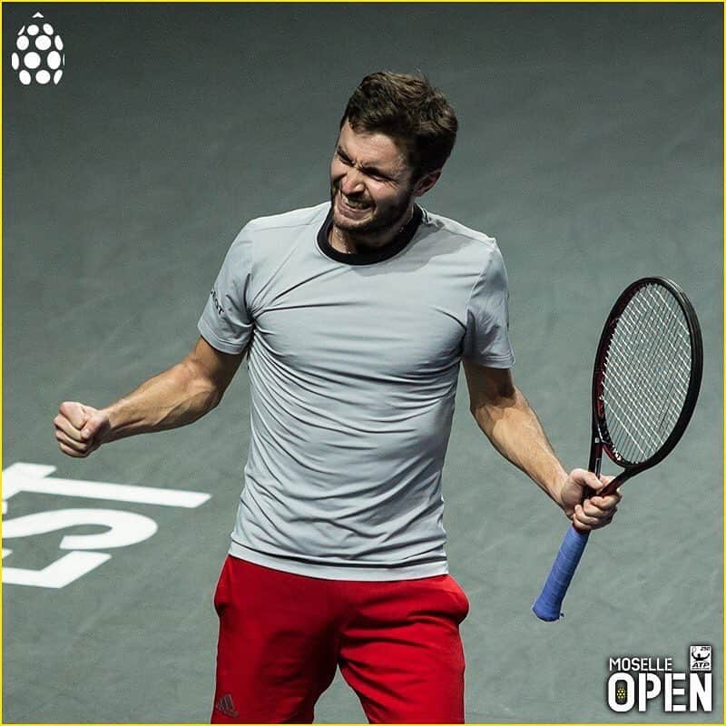ジル・シモンのインスタグラム：「FINALE !!! @moselleopen #MoselleOpen #GillesSimon #Metz」