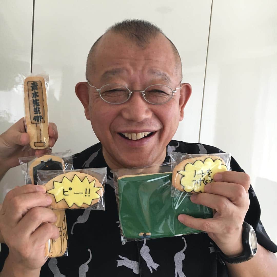 笑福亭鶴瓶さんのインスタグラム写真 - (笑福亭鶴瓶Instagram)「私落語、青木先生を熊澤陽子さんがクッキーに焼きました。ピー」9月23日 15時47分 - shofukuteitsurube