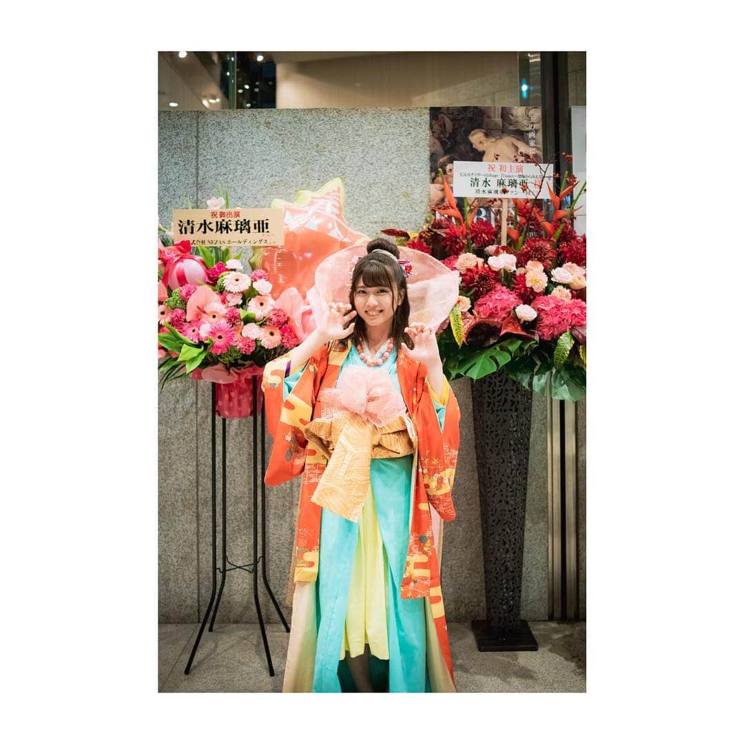 清水麻璃亜さんのインスタグラム写真 - (清水麻璃亜Instagram)「* #casket 乙姫のままでお花と写真とれたよ〜🌸」9月24日 0時03分 - gn___maria