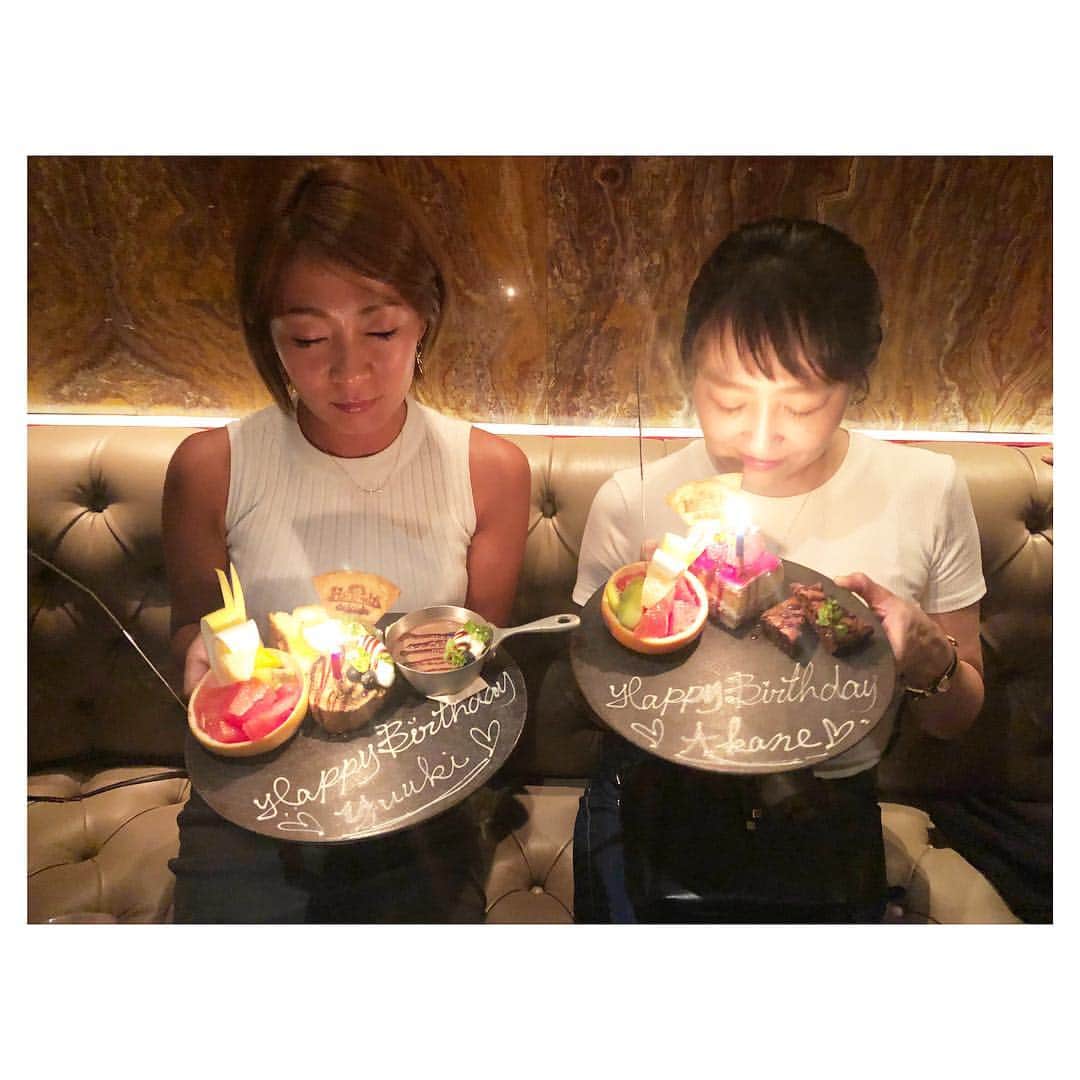 大田明奈さんのインスタグラム写真 - (大田明奈Instagram)「YUKI🎂AKANE 💘Happy Birthday💘 蟻月からのアシエンダ😋 いつものコース‼️ いくつになっても楽しい〜😊 みんないつもありがとう😍」9月24日 11時25分 - moreakee