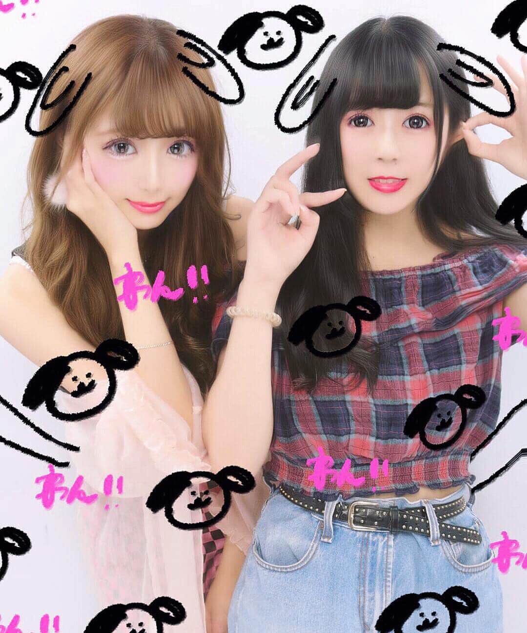 あやちゃんさんのインスタグラム写真 - (あやちゃんInstagram)「まみむめももえ(本名)と遊んできた🖤🖤🖤💗💗💗 とりまめっちゃ ...