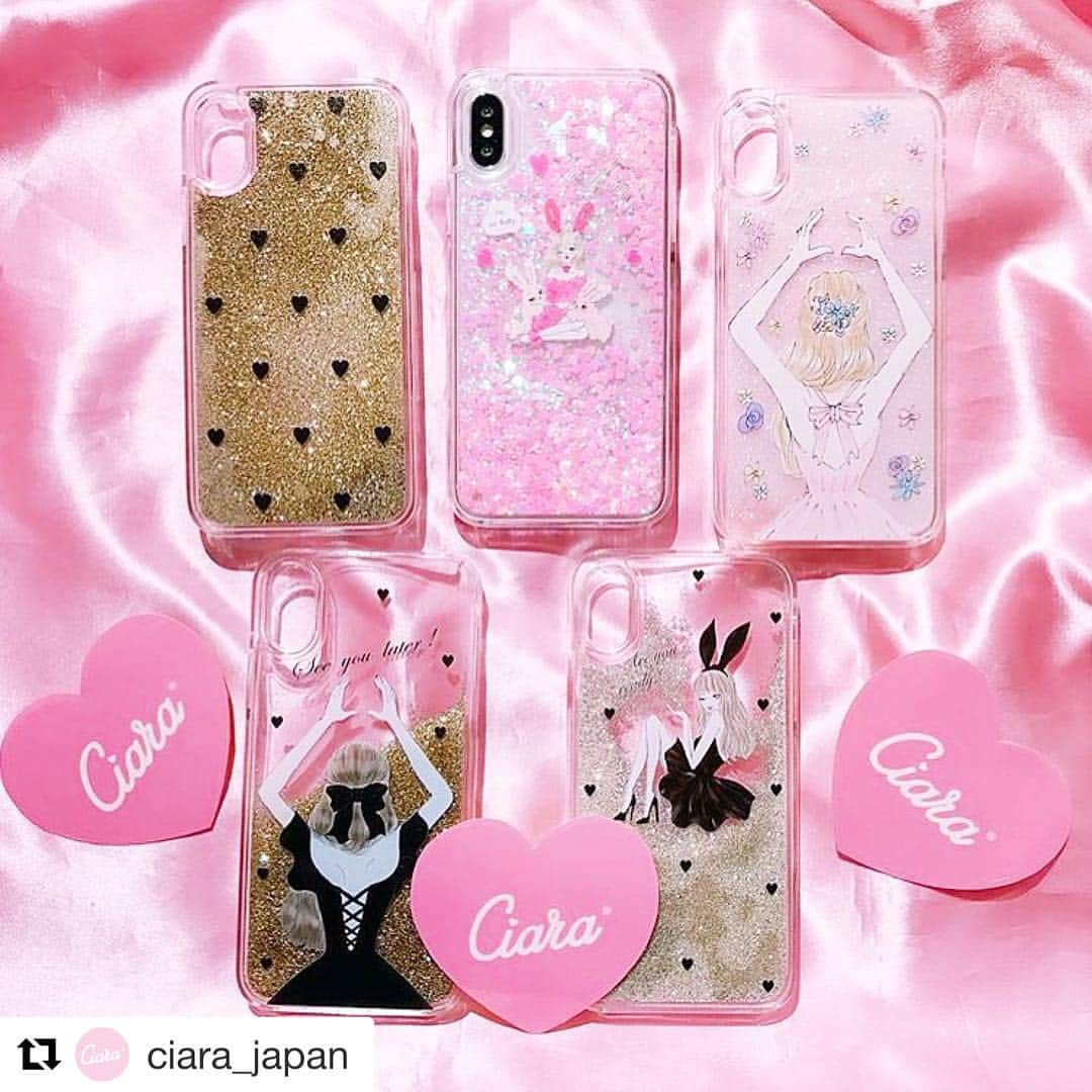YUKKOのインスタグラム：「#Repost @ciara_japan with @get_repost ・・・ . グリッターケース💗各種 Ciara OnlineStoreにて ALL ¥300オフ開催中🤗 . 更に今なら 4,500円以上のお買い上げで 10%オフになります💗💗 . . 25日AM10:00まで🙌 . この機会をお見逃しなく😍✨ . #シアラ #シアラケース #シアラガール #スマホケース #スマホグッズ #ピンク #スマホリング #モバイルバッテリー #クリアケース #グリッターケース #手帳型ケース #ミラーケース #可愛すぎるiphoneケース #ciara_case #pink #glitter #clear #cute #kawaii #girls #iphonecase #japan #tokyo #harajuku #laforet #nagoya #passe #osaka #hepfive」