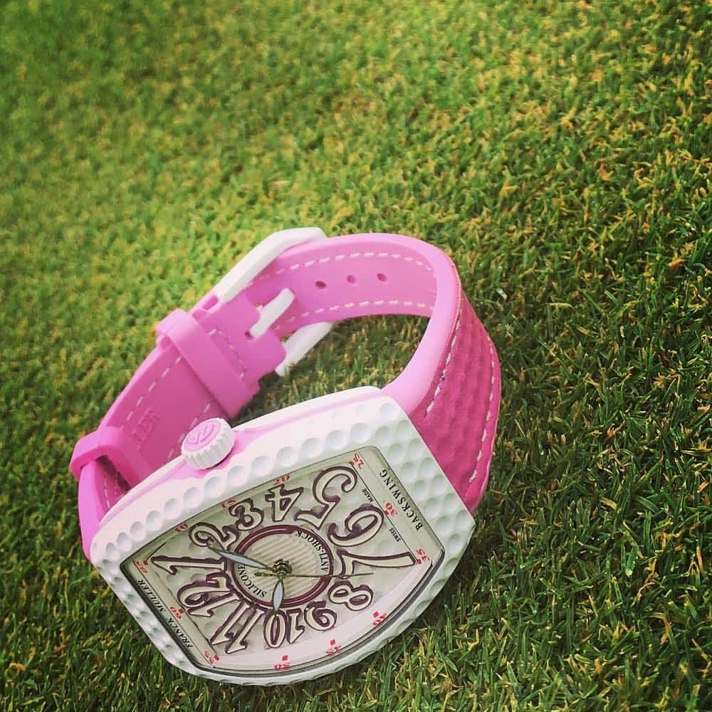 FRANCK MULLER JAPANさんのインスタグラム写真 - (FRANCK MULLER JAPANInstagram)「New model! VANGUARD LADY BACKSWING ヴァンガード レディ バックスイング  #franckmuller #golf #vanguard #golf #golfwatch #pink #フランクミュラー #ヴァンガード #ゴルフ #ゴルフウォッチ #sport #luxe」9月26日 13時13分 - franckmuller_japan