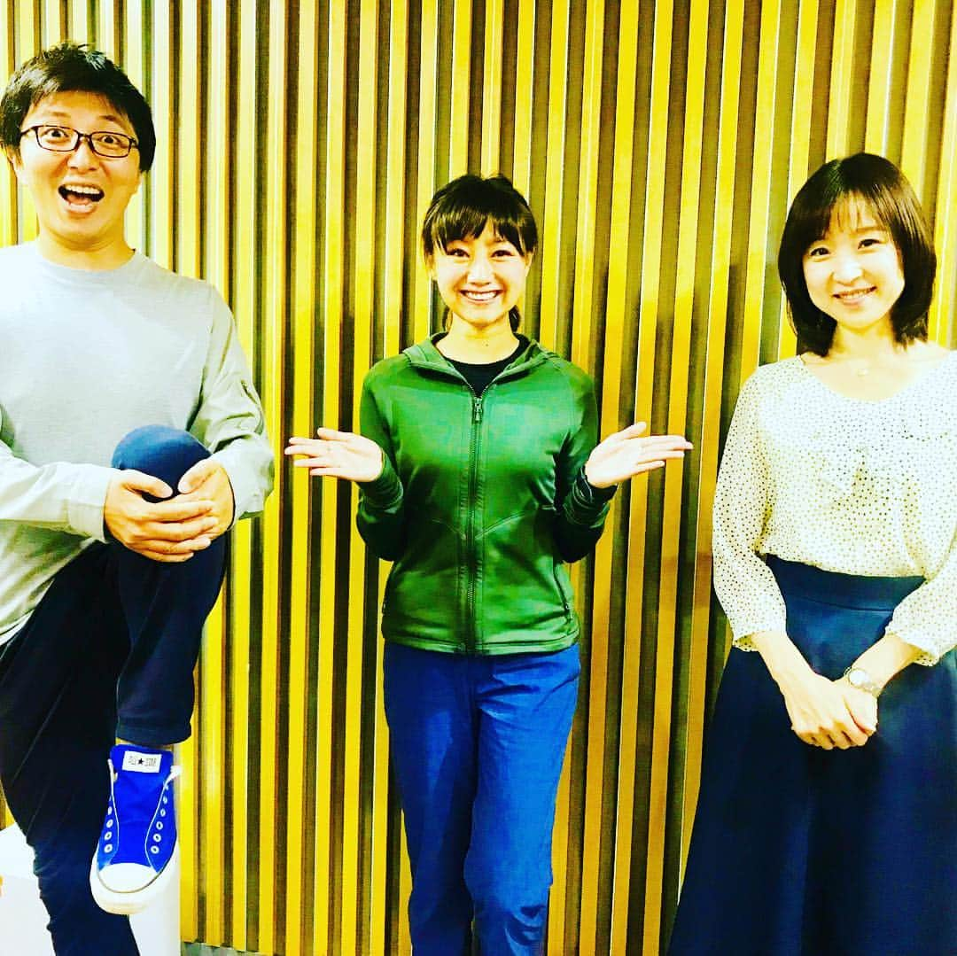 福島和可菜さんのインスタグラム写真 - (福島和可菜Instagram)「#喋るって本当に楽しい #九州から帰って #真っ直ぐ #スタジオに行ったので #服が #アウトドア #全身 #ミズノ #いつでも登れる #動きやすい #今日は #ニッポン放送 #土屋礼央 #レオなるど #増山アナ #楽しかった #聴いて下さった皆様 #ありがとうございました #聴き逃した方は #ラジコで #ラジオエクササイズ #最近 #毎週 #inニッポン放送 #ゲスト出演 #嬉しい」9月26日 18時15分 - fukushimawakana