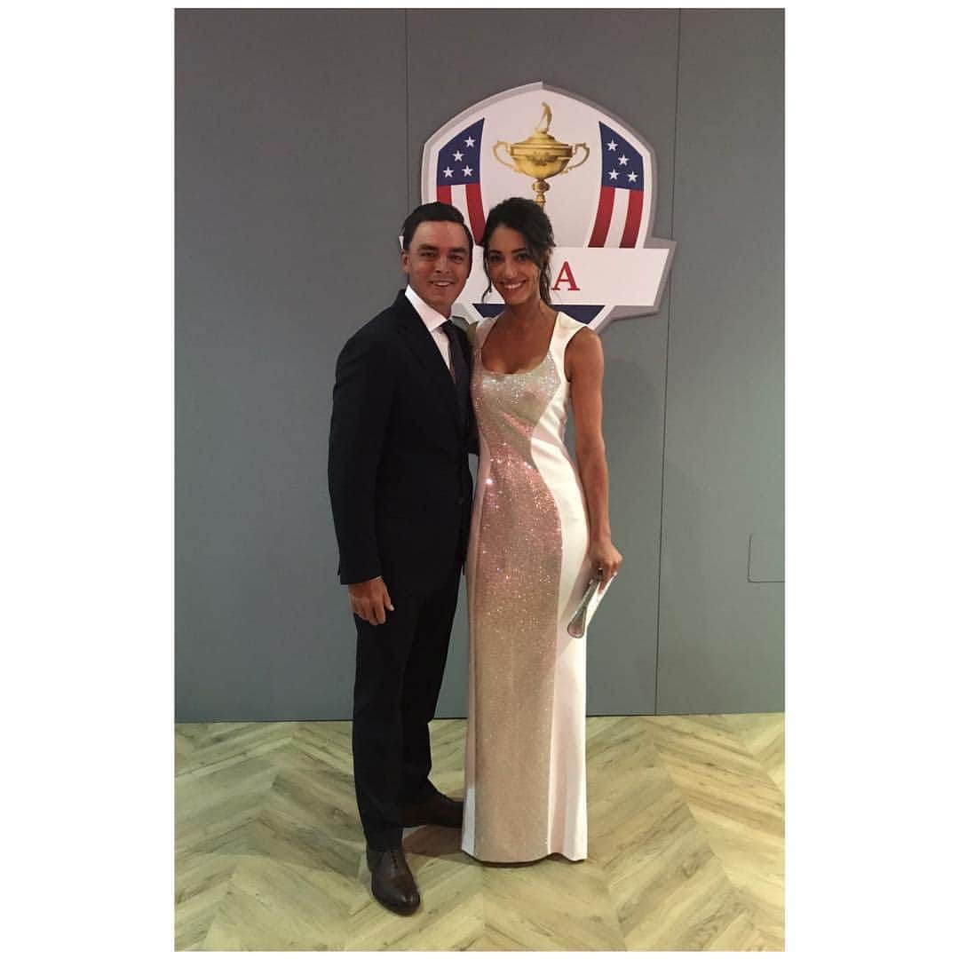 リッキー・ファウラーのインスタグラム：「The Ryder Cup Gala is way better with a date 👫 @allisonstokke」
