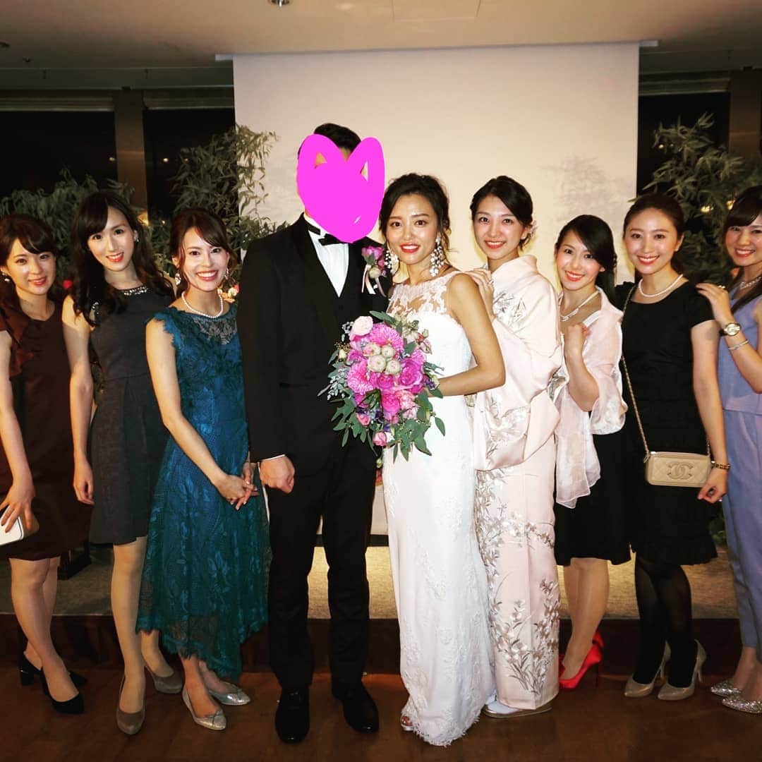 玉木碧さんのインスタグラム写真 玉木碧instagram 先日はセントフォースの先輩 阿部優貴子 さんの結婚式でした 旦那さんもゆきこさんもはっきりしたお顔立ちでとってもお似合いでした お互いのサプライズや映像など かなりクオリティーが高く凄かった