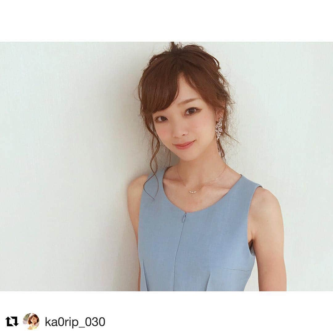 FAJOTIのインスタグラム：「@ka0rip_030 様 素敵にご着用頂きありがとうございます😊  #Repost @ka0rip_030 with @get_repost ・・・ . ドレスコードはカラフルコーデ👗 #fajoti のドレスをお借りしたよ✨ 綺麗なサックスカラーがとっても可愛かったです💠 . . #ファジョティ #エスクリ #withgirls_jp #withonline_jp #スターエディターパーティー2018」