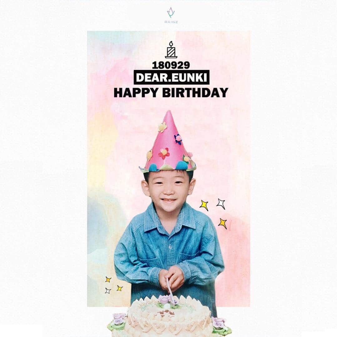RAINZのインスタグラム：「[🎂] 2018.09.29 #EUNKI_DAY . 은기야! 생일 축하해 ❤️ .  #RAINZ #레인즈 #은기 #홍은기 #HAPPY_BIRTHDAY_EUNKI」