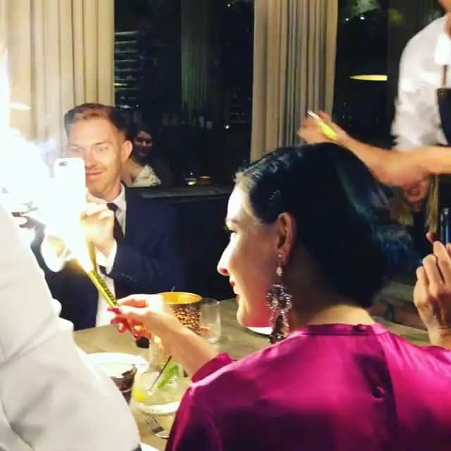 ジョディ・リン・オキーフのインスタグラム：「#Repost @ditavonteese with @get_repost ・・・ Celebrating birthdays together with @giagenevieve and @jodilok tonight @n10restaurant @alessandrodelpiero @shaesavin ✨」