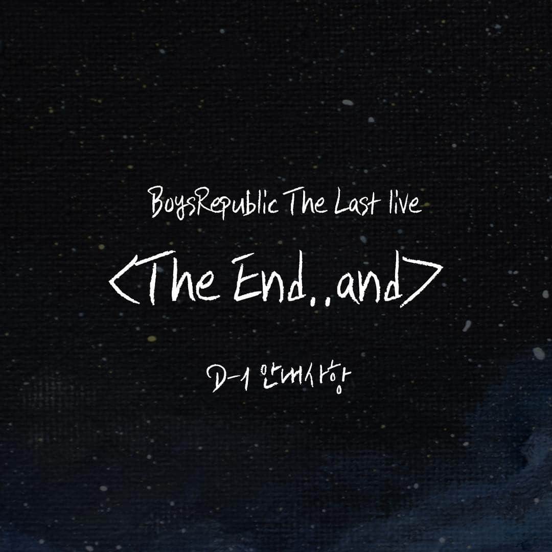 少年共和国のインスタグラム：「‪[NOTICE]‬ ‪하루 앞으로 다가온 BoysRepublic The Last live <The End..and> 안내사항입니다:)‬ ‪안내사항을 한 번 더 확인해주시고 내일 만나요 로열패밀리!😊❤️‬ . . ‪#소년공화국 #로열패밀리 #TheEnd_and #BoysRepublic #RoyalFamily‬」
