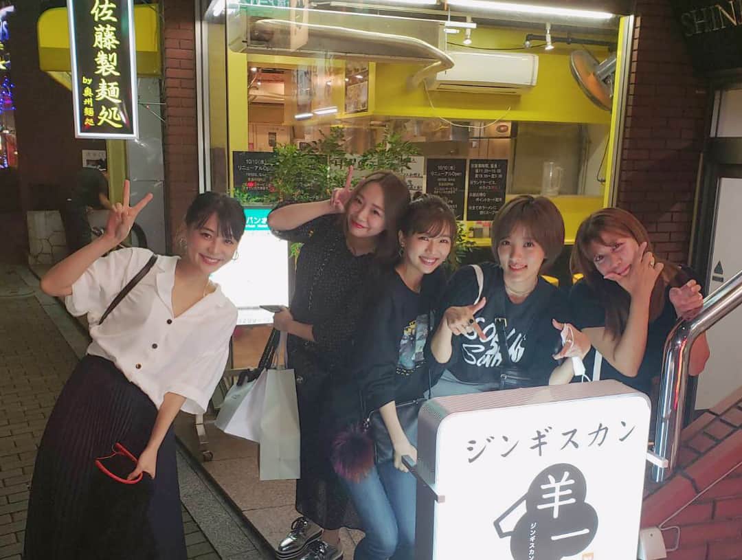 赤谷奈緒子のインスタグラム：「明日Openする新宿にある 羊一 へ💕 . . #ジンギスカン #とっても美味しかった♡ #久しぶりに5人揃った💕 #幸せな1日❤️ #新宿 #羊一 #🍴 #女子会 #👭#🐑」