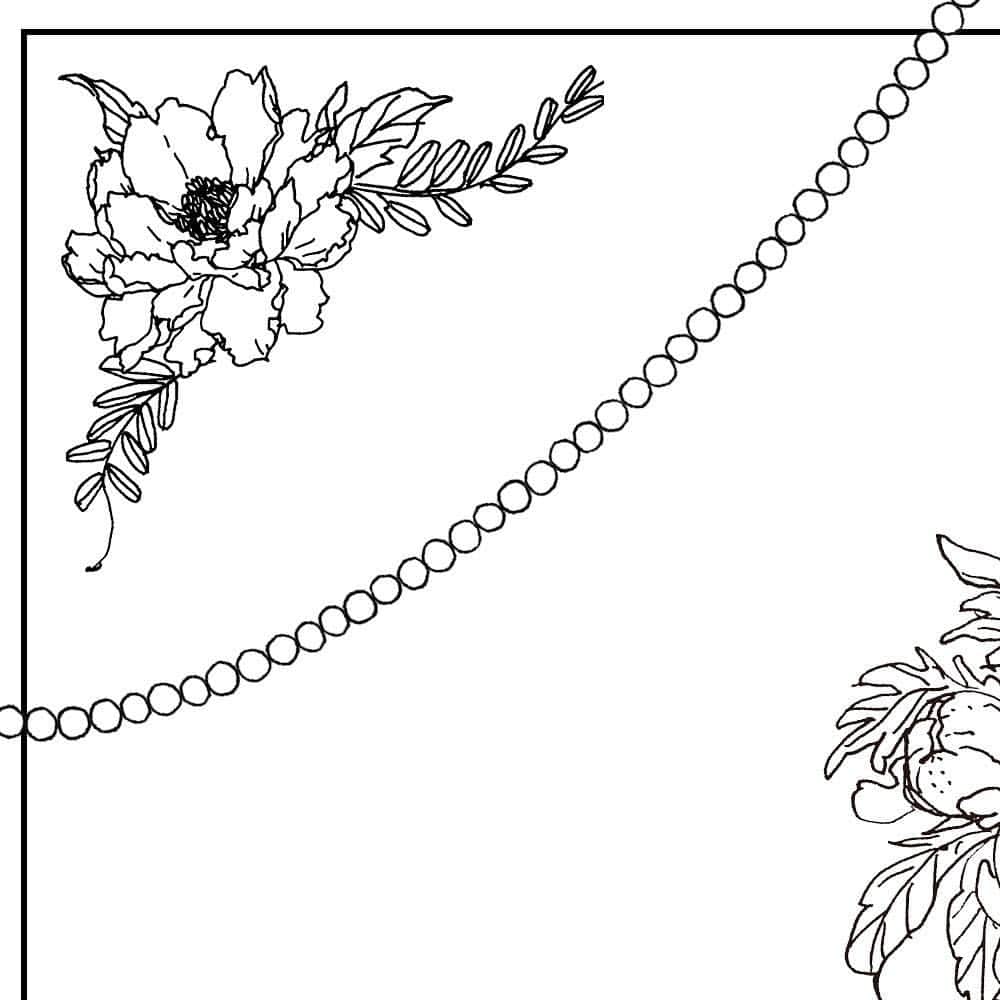 安野モヨコのインスタグラム：「#安野モヨコの塗り絵 #塗り絵 #instaart #illustration #flowers #moyocoanno #プロフィールのリンクから #manga」
