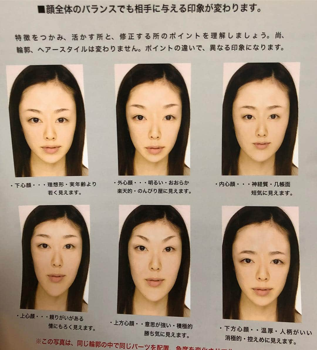 大沢ケイミさんのインスタグラム写真 - (大沢ケイミInstagram)「こうやって、人のパーツの位置による性格の特徴まで勉強できて、その人の好みを知り、メイクでもっと欠点をカバーでき、良さを引き出していくんです！  ケイミはオデコ広いから笑 ありがたく下心顔でした。。( ・∇・) 今まで悩んでた広いオデコでも いいことあったんやね！笑😂」10月2日 0時38分 - keimy0609