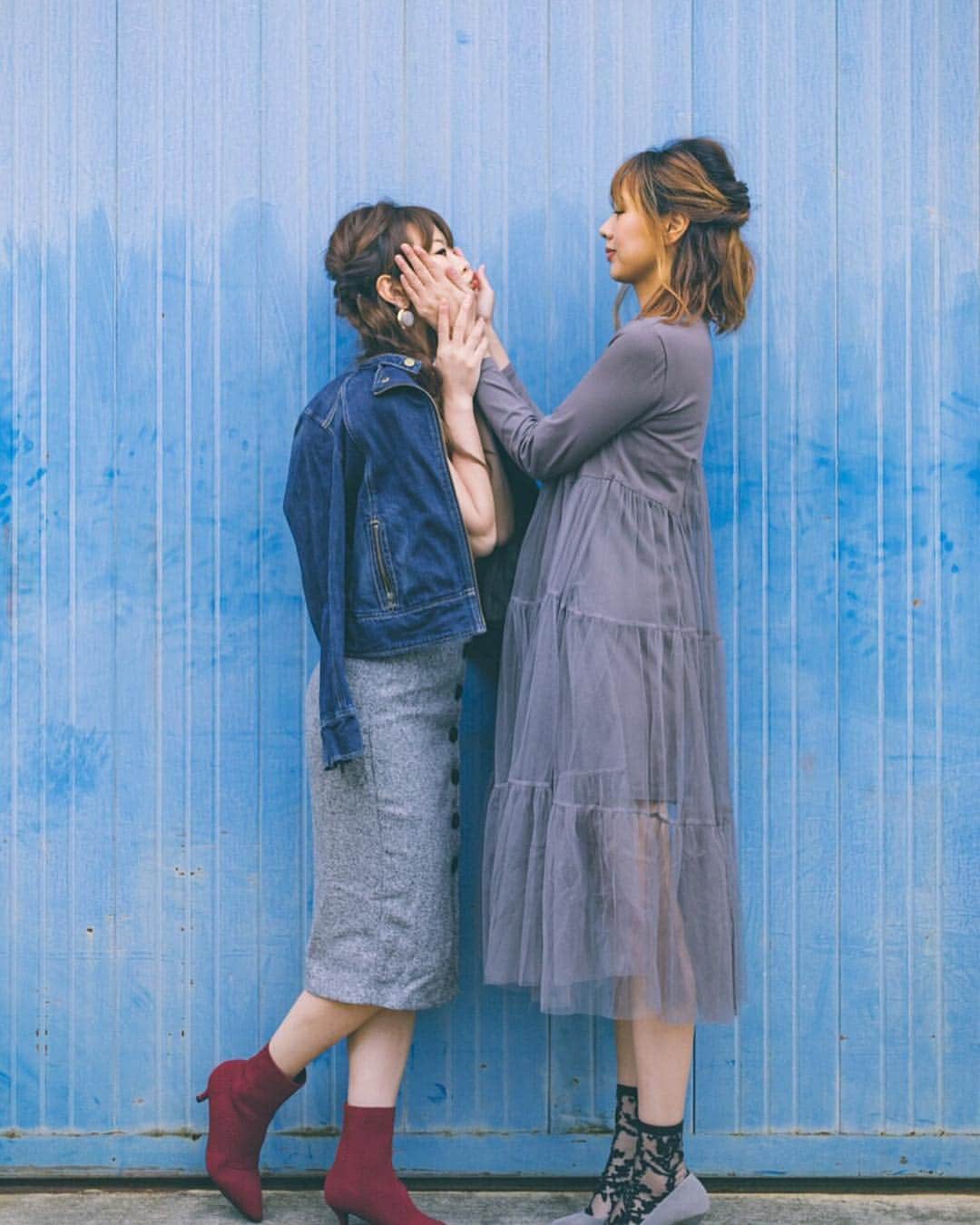 松本さゆきのインスタグラム：「ほぼ一目惚れで買ったレフアのチュールワンピース👗 長身（170）の私には少し短めになったけどこれはこれで可愛いからいっかな💓  @lefua.closet」