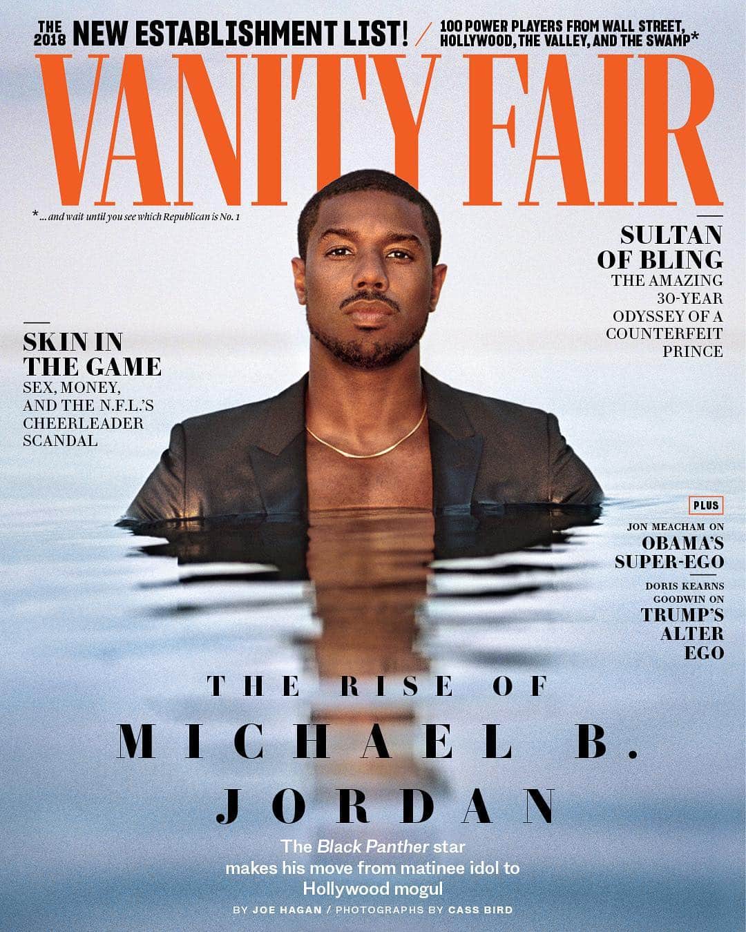 マイケル・B・ジョーダンのインスタグラム：「I told Vanity Fair I wouldn’t do the cover without a waterproof suit. 😂😝 Online Today On Stands Tomorrow. Thank You @VanityFair」