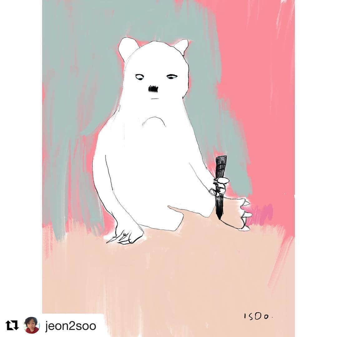 ソ・ヒョウオンさんのインスタグラム写真 - (ソ・ヒョウオンInstagram)「#Repost @jeon2soo with @get_repost ・・・ 최고의 소원 잘려진 두 발을 갖고 싶은 마음에  바닥에다 펜으로 발을 그리고 있는 곰... 누군가의 ‘최고의 소원’ 은 두 다리를 갖는것이다. 하지만 나는 그 ㅅ원을 아무렇지않게 가지고 있다.  그런 생각이 들때면 감사해야할 것 같은 마음이 든다. 만약 내가 그렇다면 ... 내가 두다리 또는 두손, 손가락, 팔이 없다면 얼마나 절망적일까?  다른 사람에 대한 ‘이해’ 라는 것은 이런데서 시작하는 것 같다.  #전이수 #꼬마악어타코 #걸어가는늑대들 #새로운가족 #그라폴리오연재중 #최고의소원」10月3日 14時41分 - suh_hyowon_